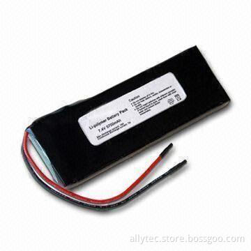 Li-Poly Battery Pack with Over-discharge Protection of 7.4V, 5,700mAh
